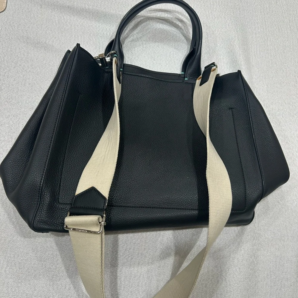 Tiffany & Co Black Leather Tote Bag - Picture 7 of 10
